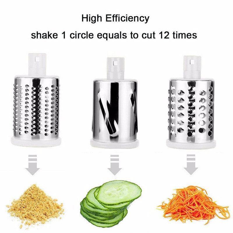 Multifunctional hand-crank vegetable cutter
