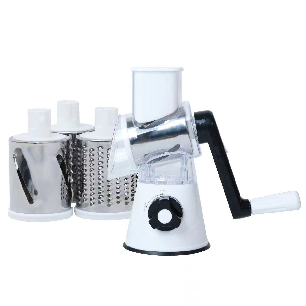 Multifunctional hand-crank vegetable cutter