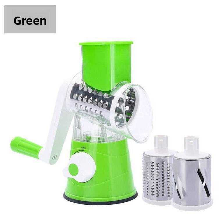 Multifunctional hand-crank vegetable cutter