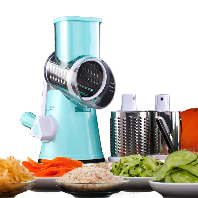 Multifunctional hand-crank vegetable cutter