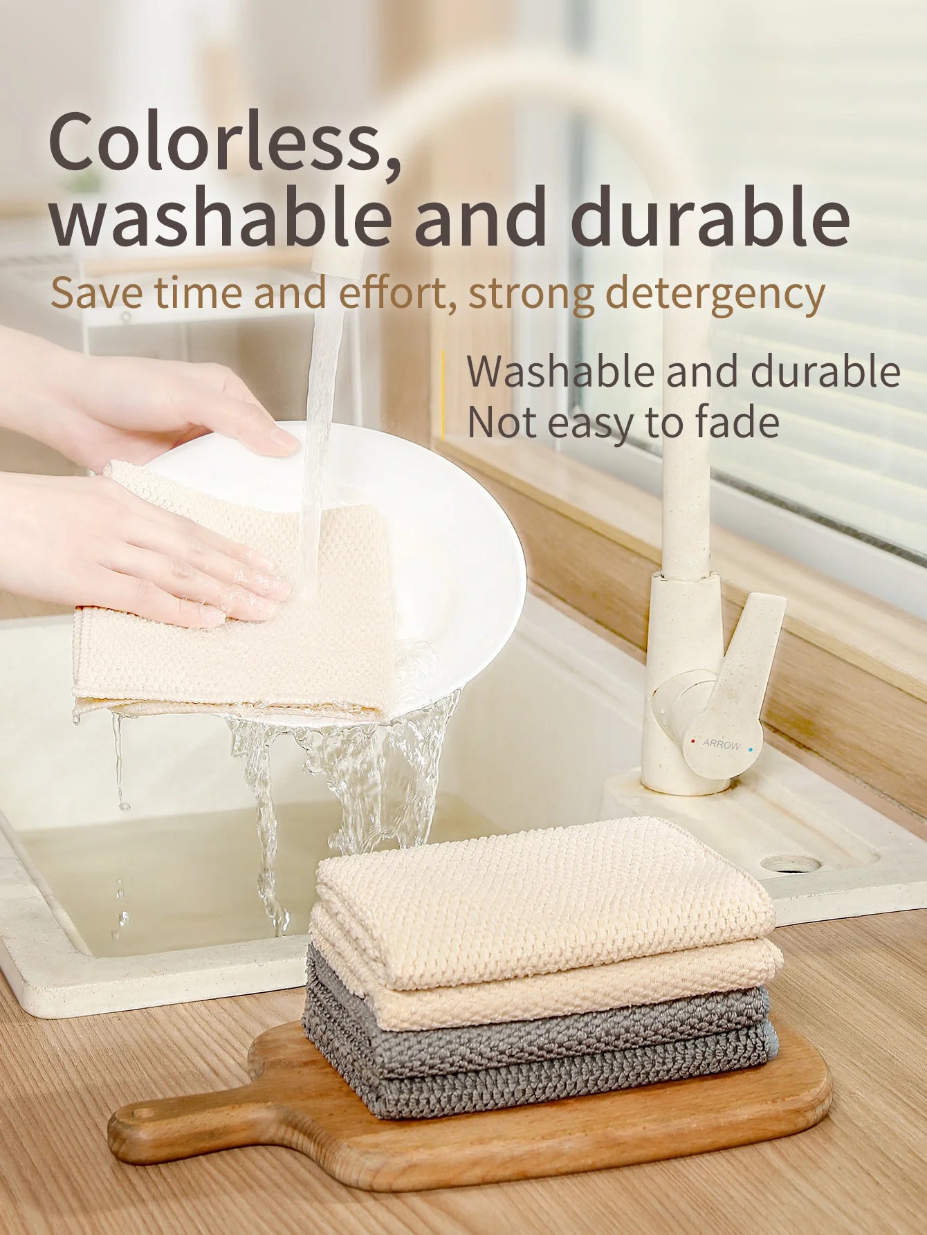 4 piece or 8 piece MUCH NEEDED Microfiber kitchen towels, perfect for wet or dry use