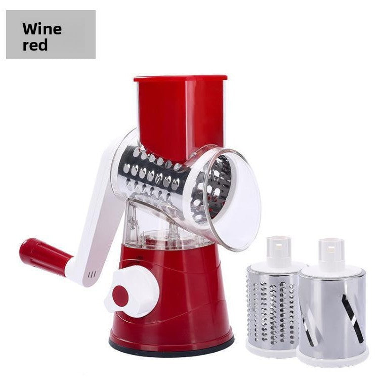 Multifunctional hand-crank vegetable cutter